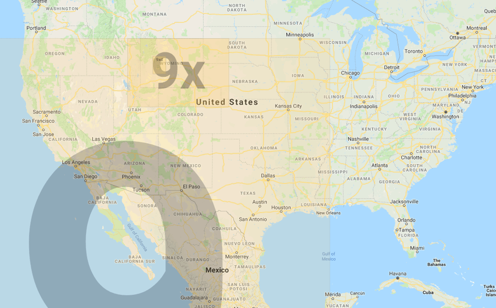 Counting geohashes in the US